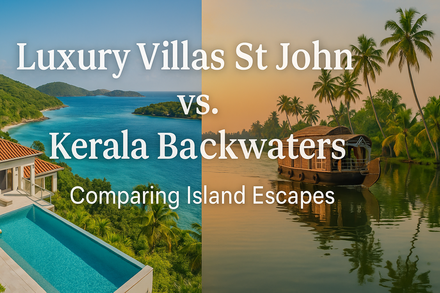 Luxury Villas St John vs. Kerala Backwaters: Comparing Island Escapes