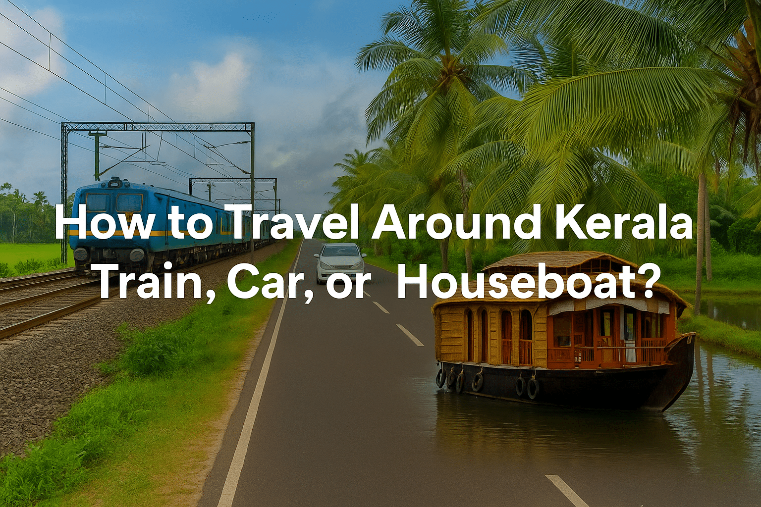How to Travel Around Kerala – Train, Car, or Houseboat?