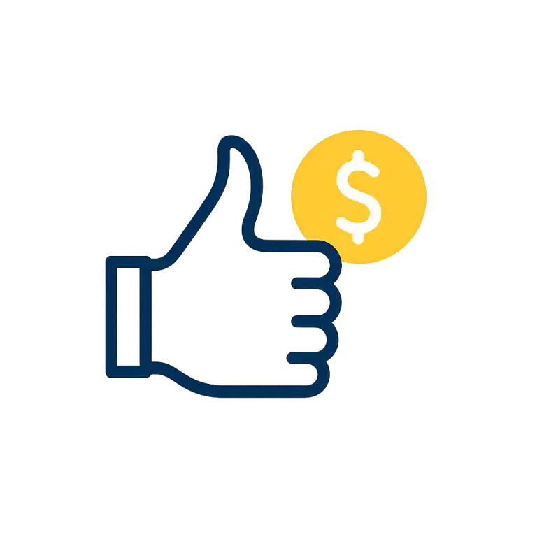 Affordable price icon