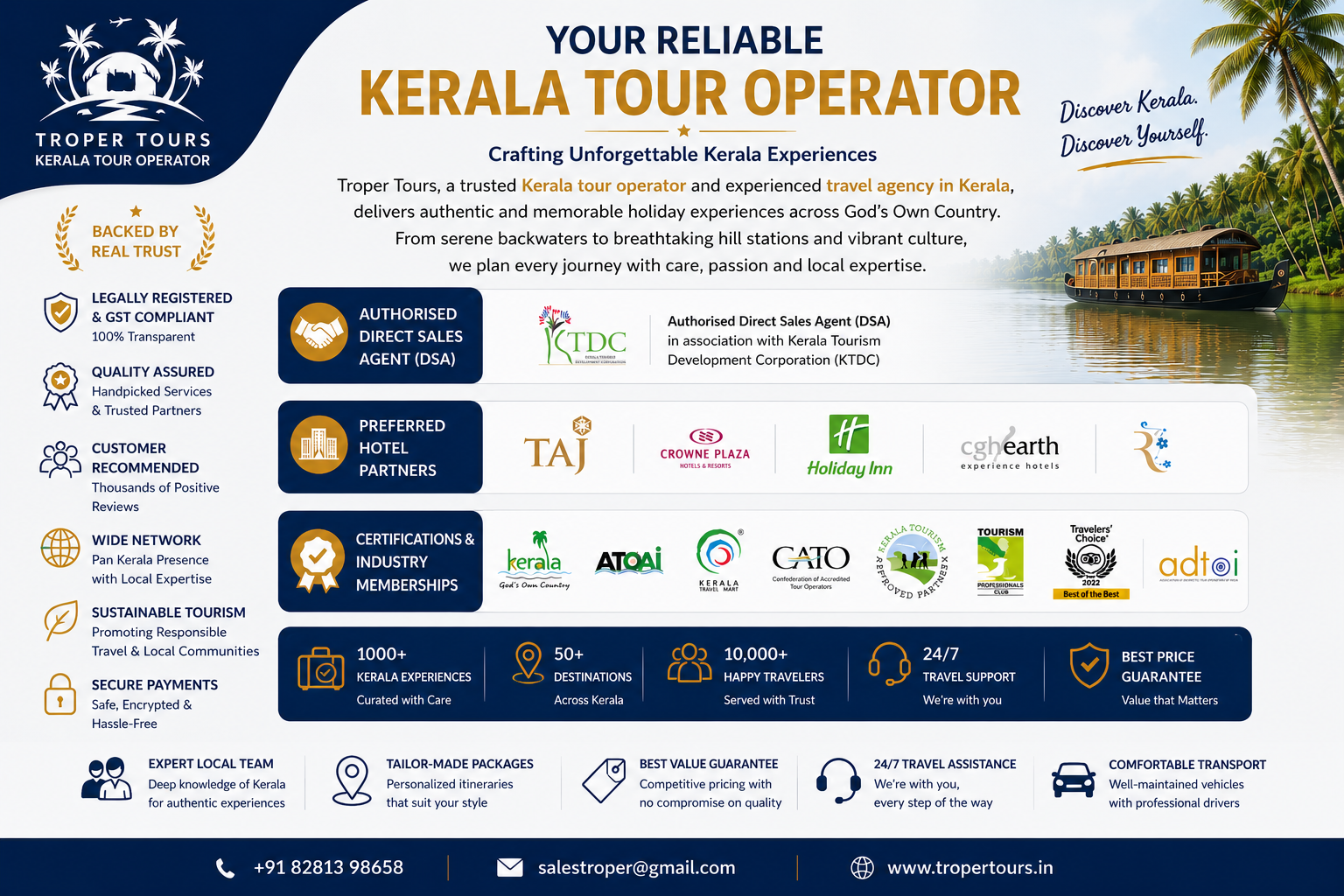 accreditations, troper tours