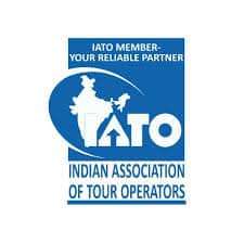 IATO logo with India map silhouette